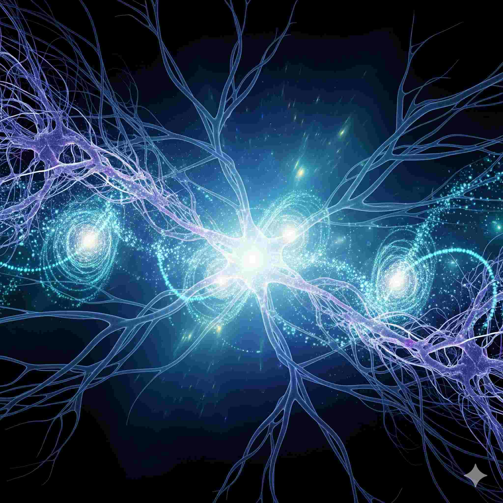 Abstract representation of interconnected intelligence