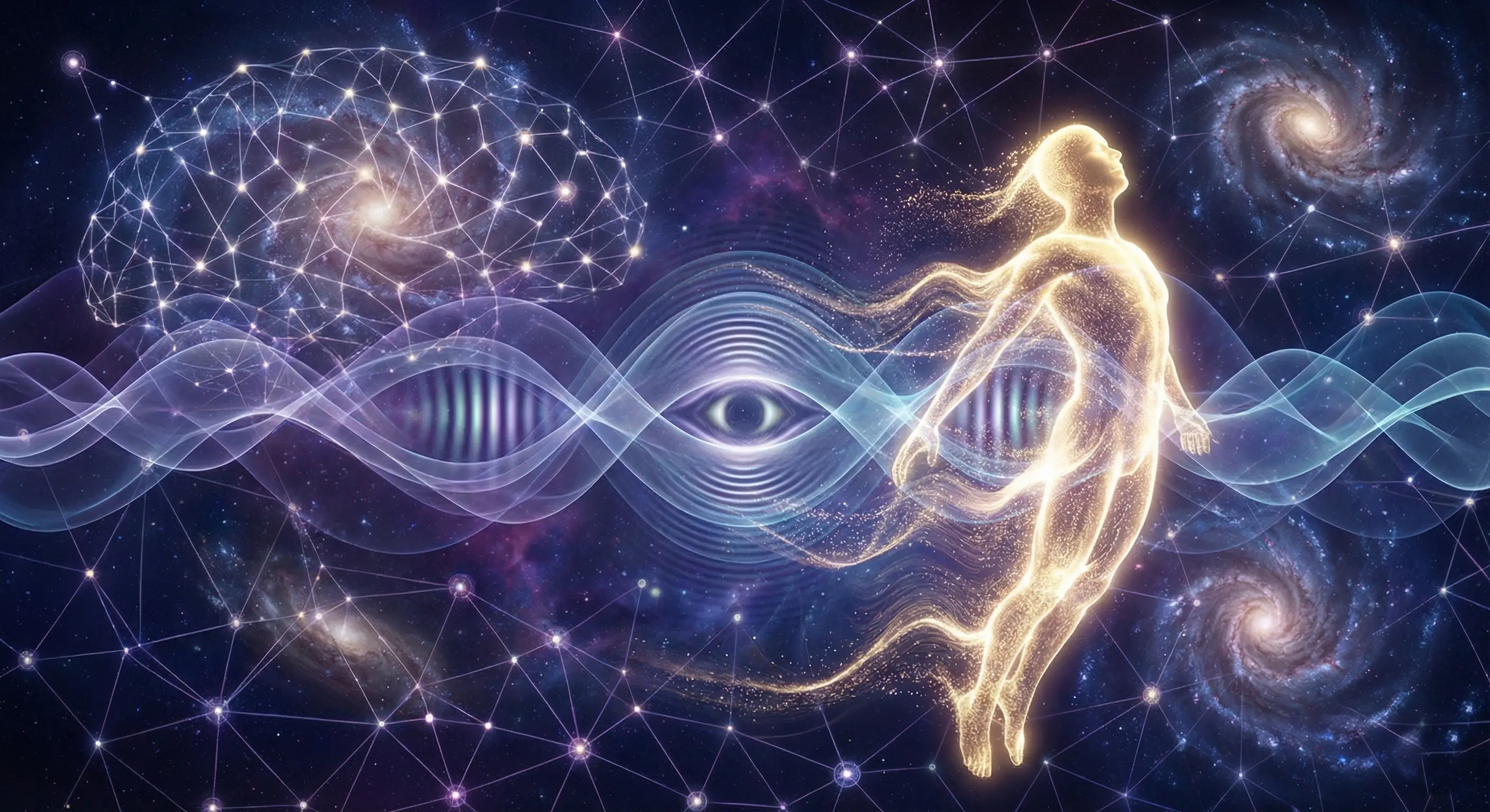 Scientific Evidence of a Conscious and Intentional Universe - Visualization of quantum consciousness and universal connections